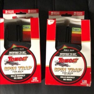 Tomcat Spin Trap for Mice - Red/White Packaging (Set of 2)